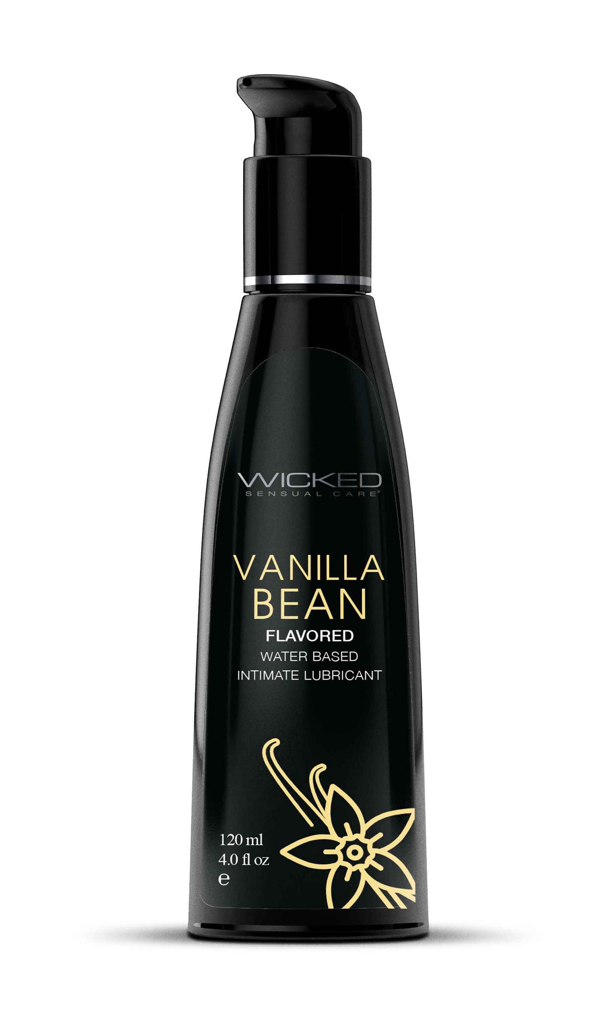 Wicked Sensual Care Aqua Vanilla Bean Water-Based Lubricant, 4 fl oz - WS-90334