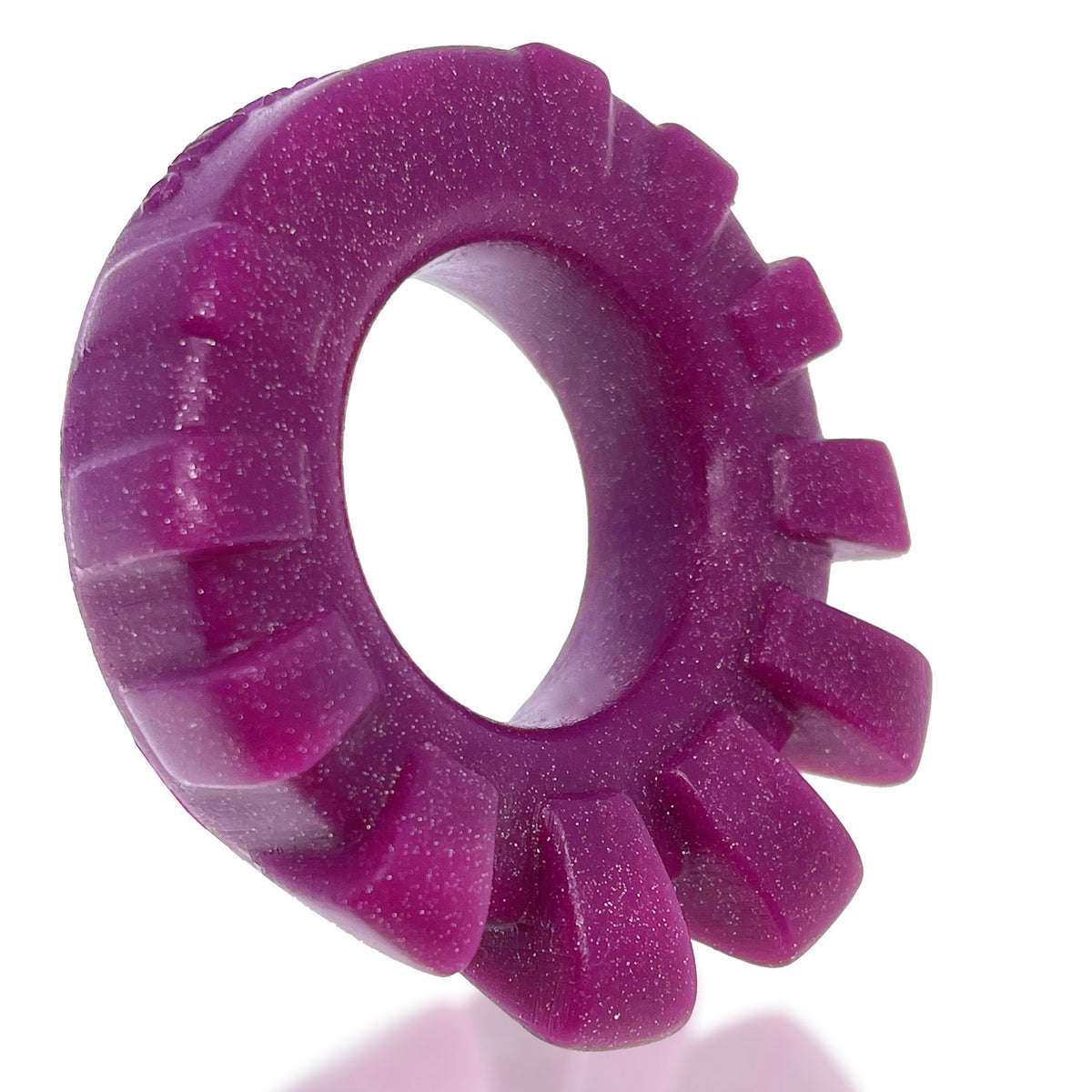 Cock-Lug Lugged Cockring - Plum