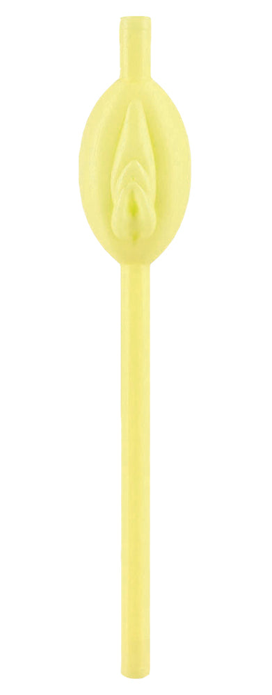 Hott Products Glow-in-the-Dark Lip-Shaped Novelty Straws - HTP3083