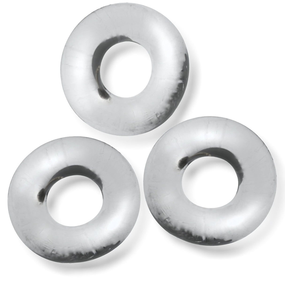 OXBALLS Fat Willy 3-Pack Jumbo Cockrings — Clear - OX-3065-CLR