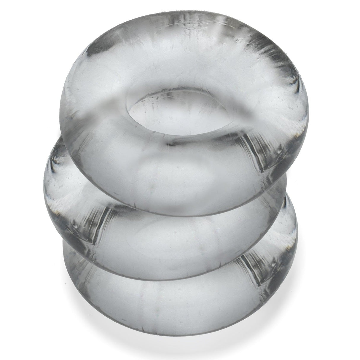OXBALLS Fat Willy 3-Pack Jumbo Cockrings — Clear - OX-3065-CLR