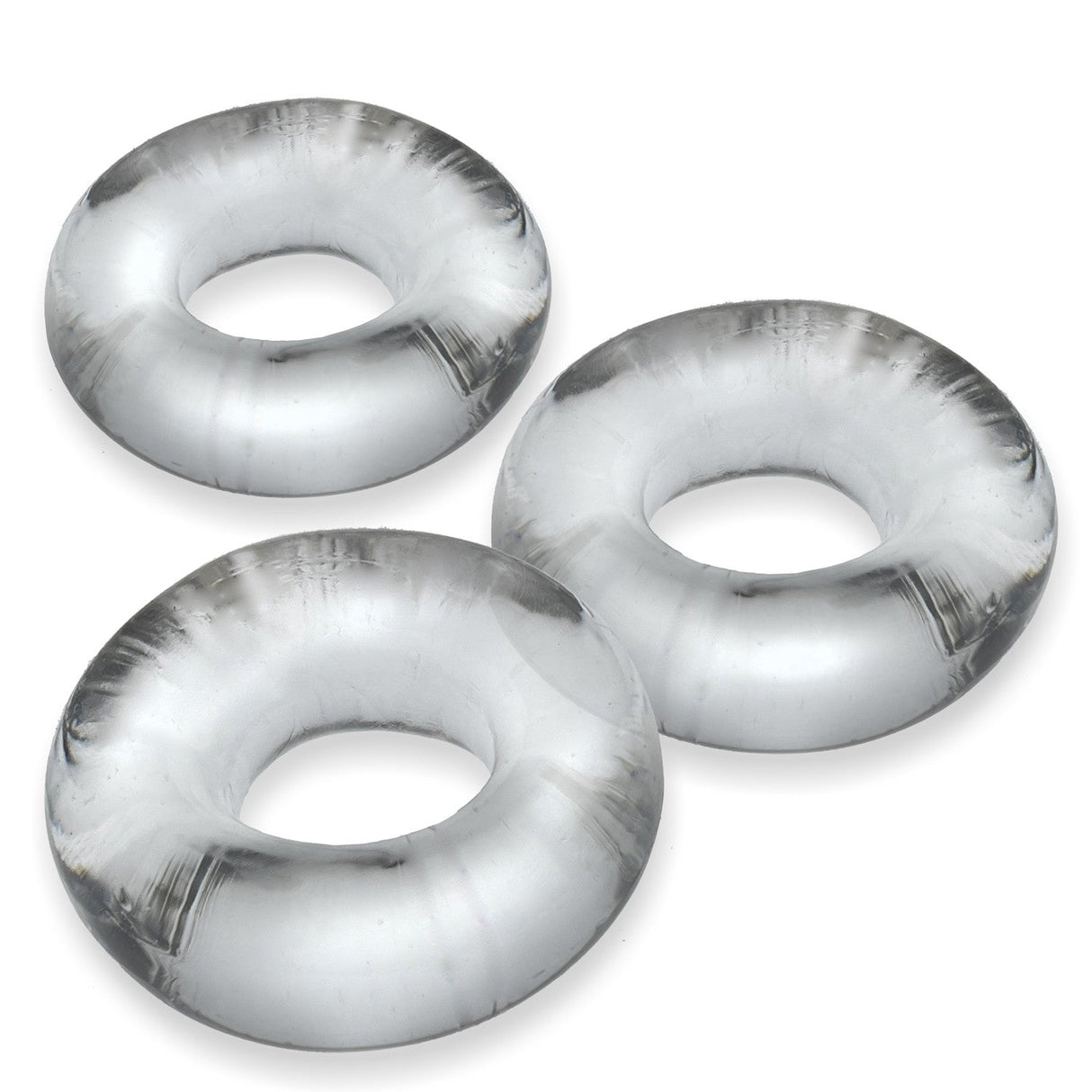 OXBALLS Fat Willy 3-Pack Jumbo Cockrings — Clear - OX-3065-CLR
