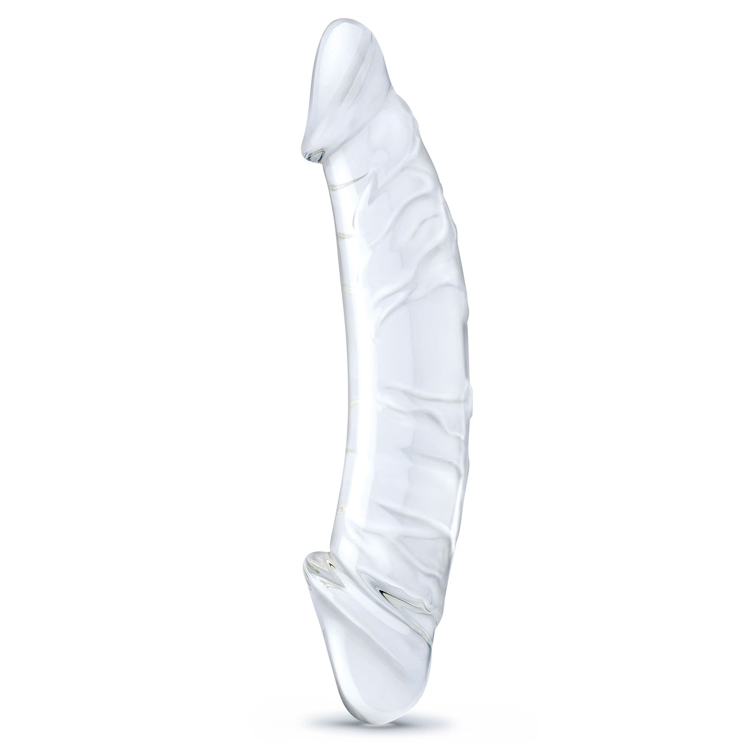 "10.5 Inch Girthy Realistic Glass Double Dong - Clear GLAS-506"