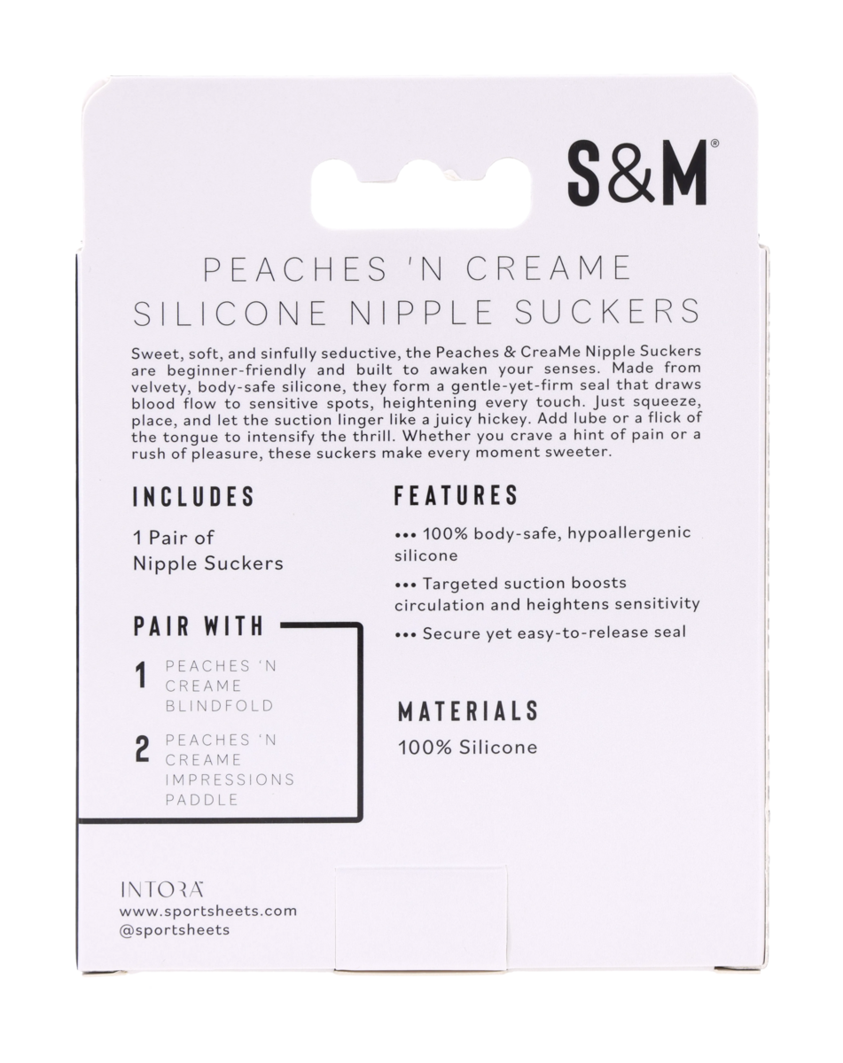 Sex & Mischief Peaches 'n CreaMe Nipple Suckers - SS10212