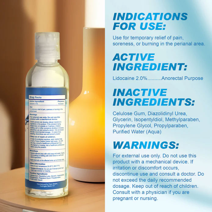 Relax Desensitizing Anal Lubricant - 4 Oz by XR Brands