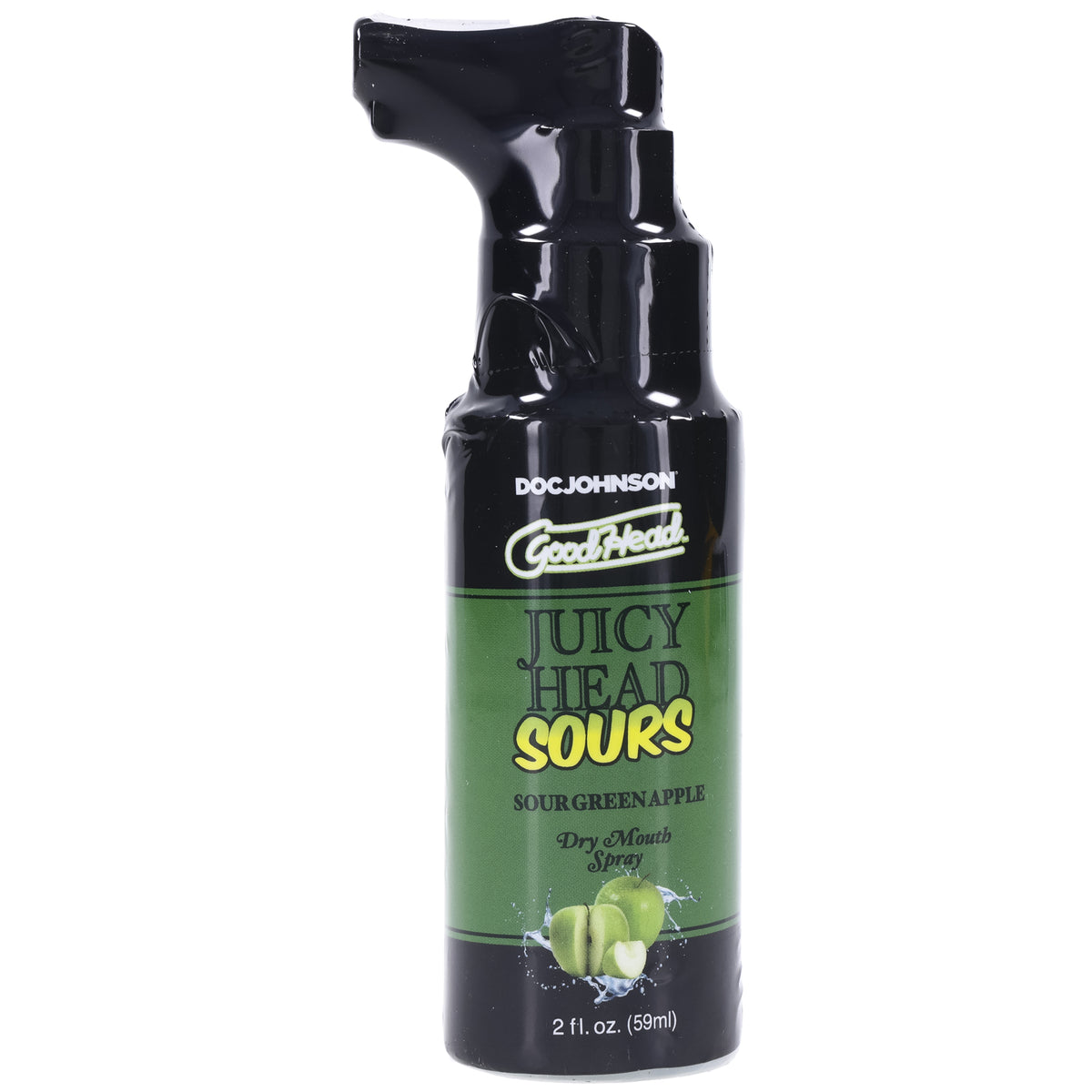 Doc Johnson GoodHead Juicy Head Dry Mouth Spray — Sour Green Apple (2 fl oz) - DJ1363-04-BX
