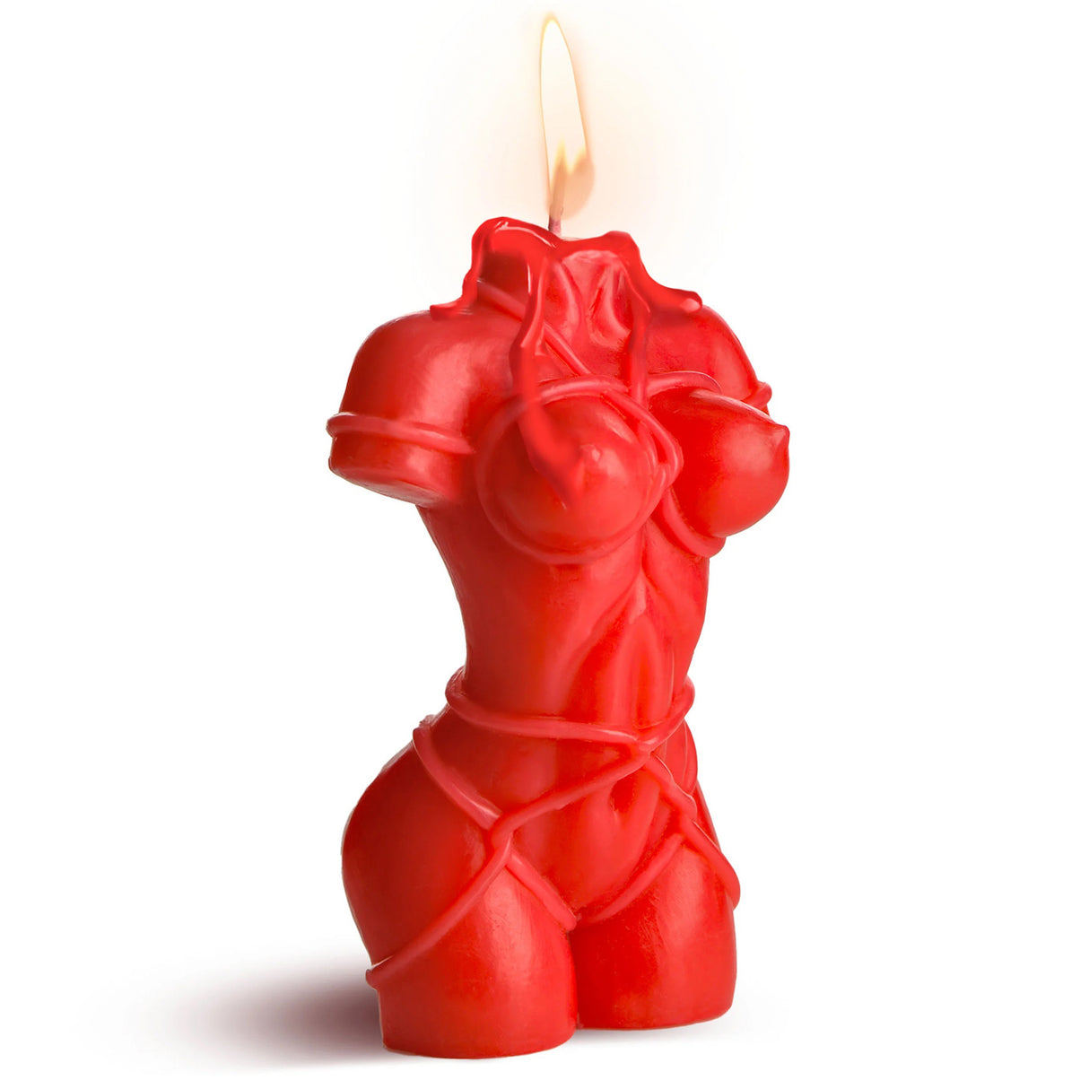 XR Brands Bound Goddess Drip Candle — Red Torso, 4.7 in - MS-AH280-RED