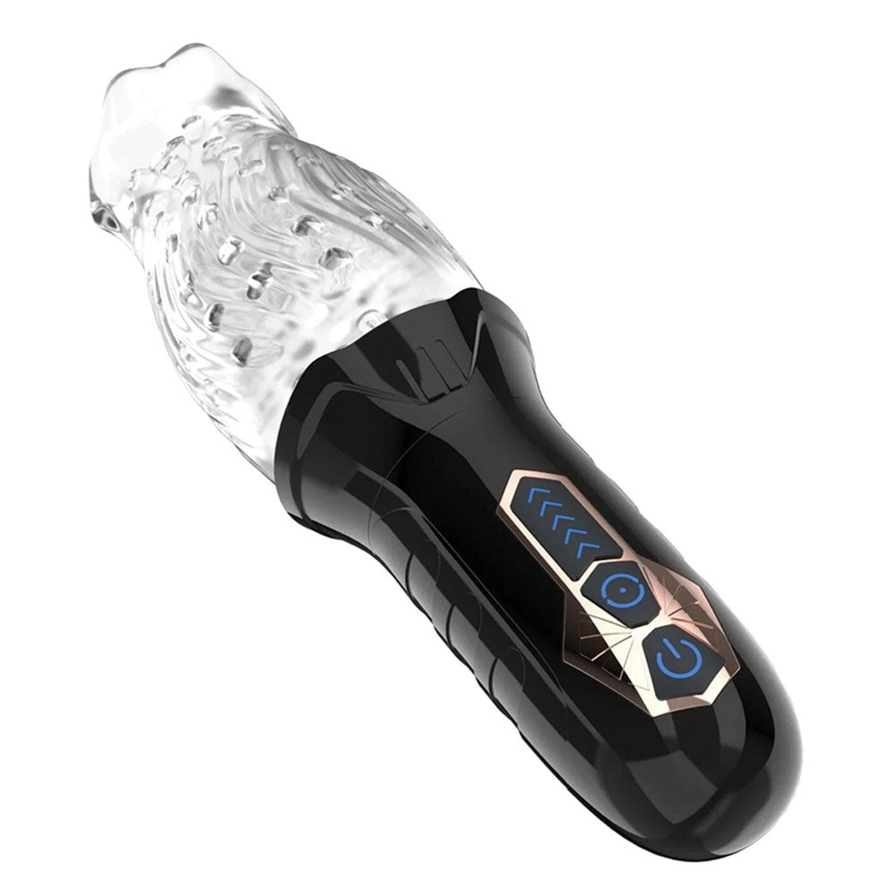 The Male Rose Gawk Gawk 3000 Vibrating Rotating Masturbator (9") - MR-100