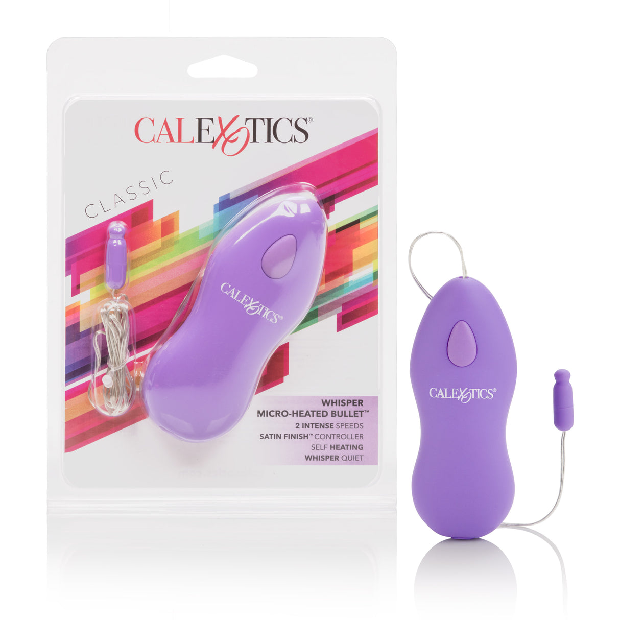 Whisper Micro Heated Bullet - Purple by CalExotics