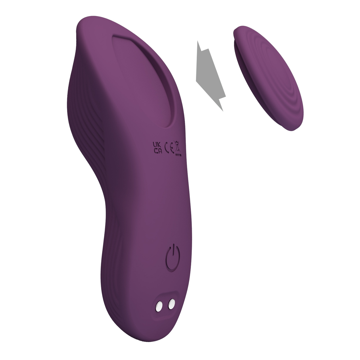Pretty Love Mane Magnetic App-Controlled Panty Vibe, Purple - BW-022100HP