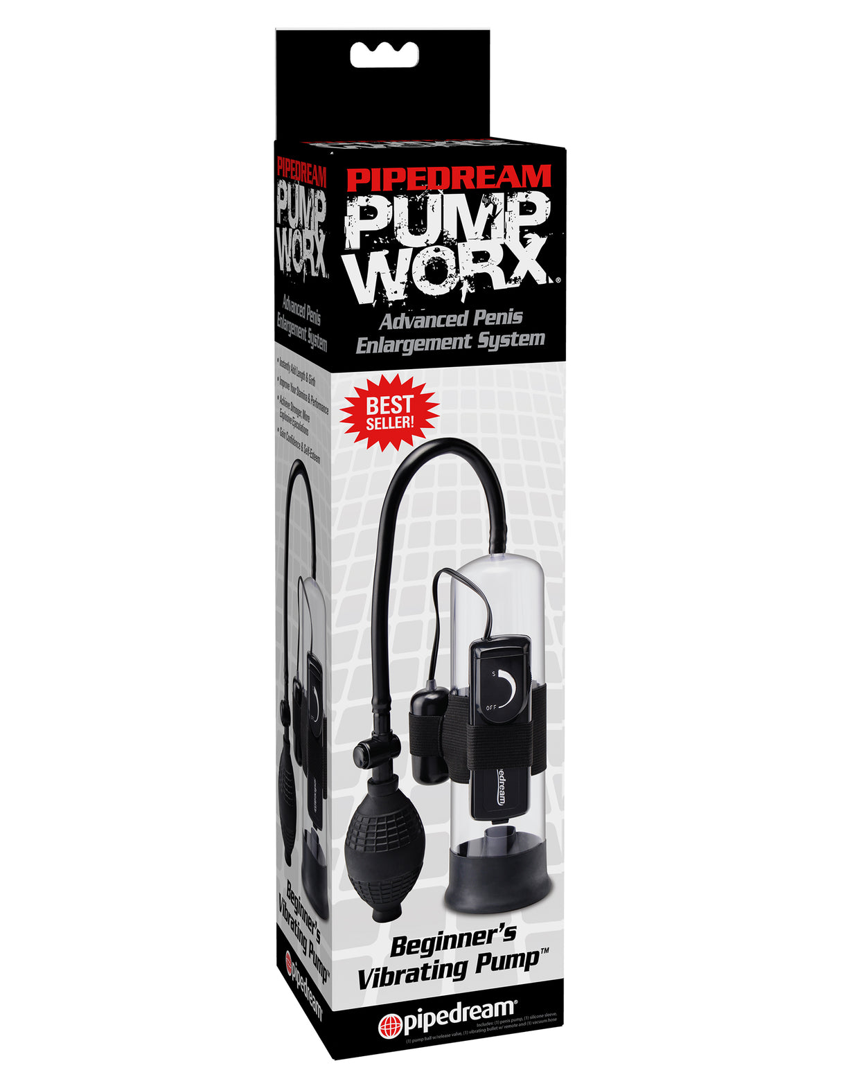 Pipedream Pump Worx Beginner Vibrating Pump — Black - PD3250-23