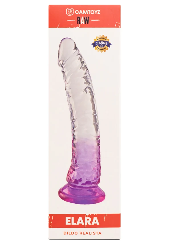 Camtoyz Elara Realistic Transparent Dildo — 7in Insertable, Multi - CT-JDI-098-EL