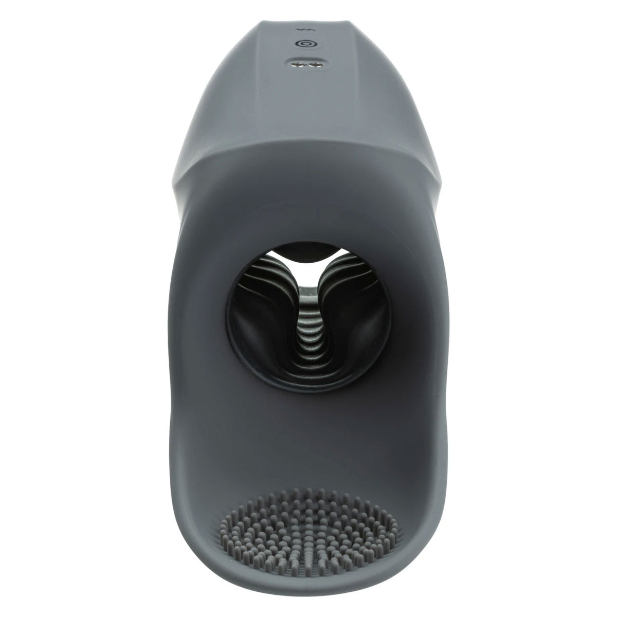 CalExotics Milk Master Rechargeable Squeeze & Please Masturbator — Grey - SE5550203