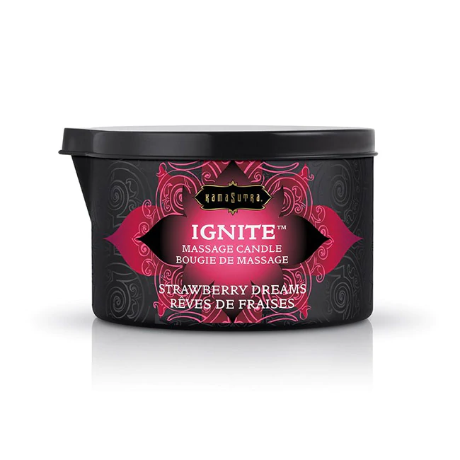 Kama Sutra Massage Oil Candle — Strawberry Dreams, 6 oz - KS10228