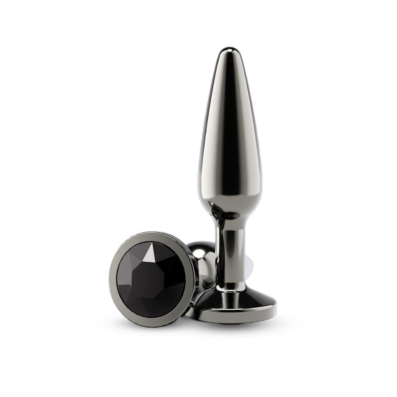 nsnovelties Rear Assets Tapered Anal Plug, Medium — Gunmetal/Black - NSN-0969-23