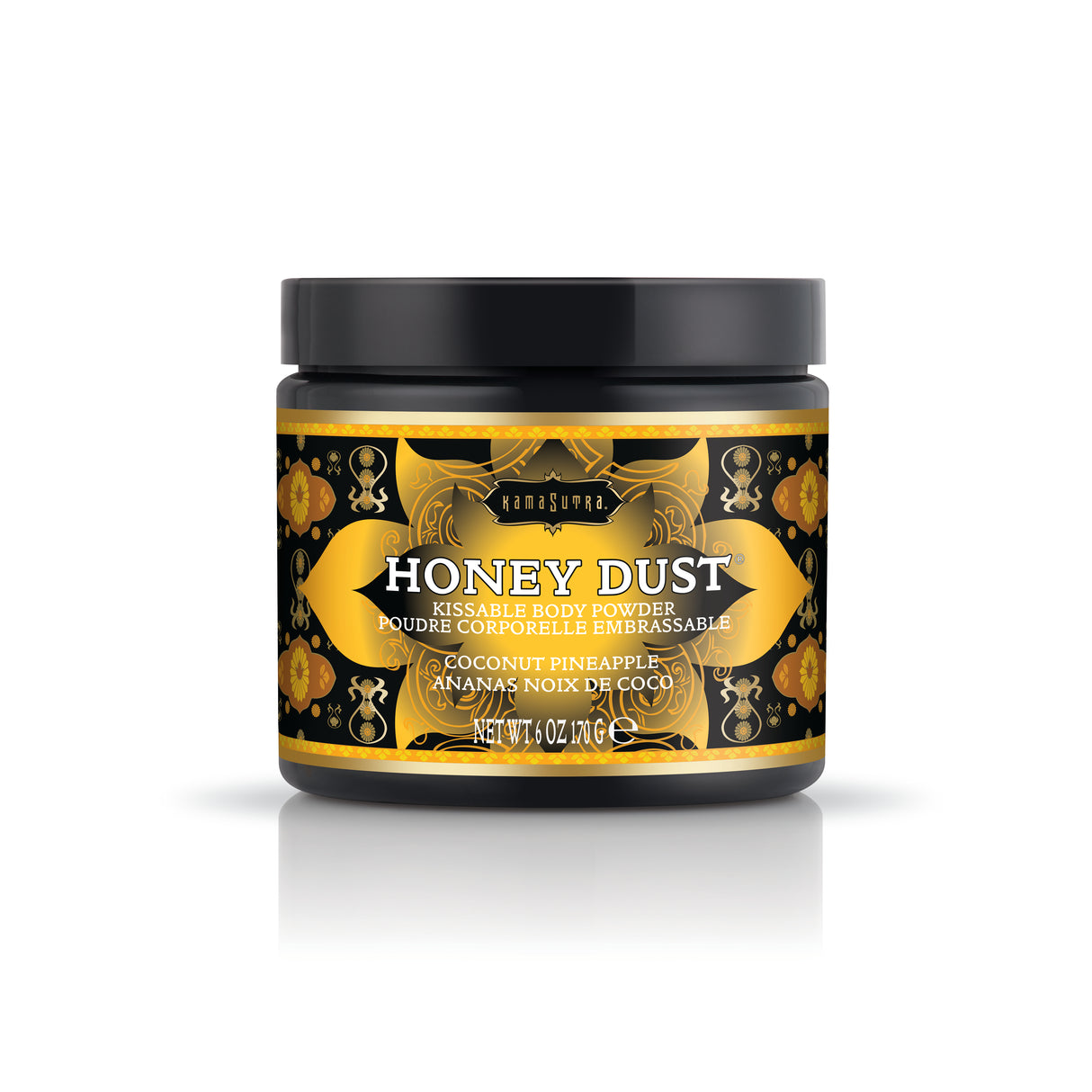Kama Sutra Honey Dust Kissable Body Powder — Coconut Pineapple, 6 oz - KS12012