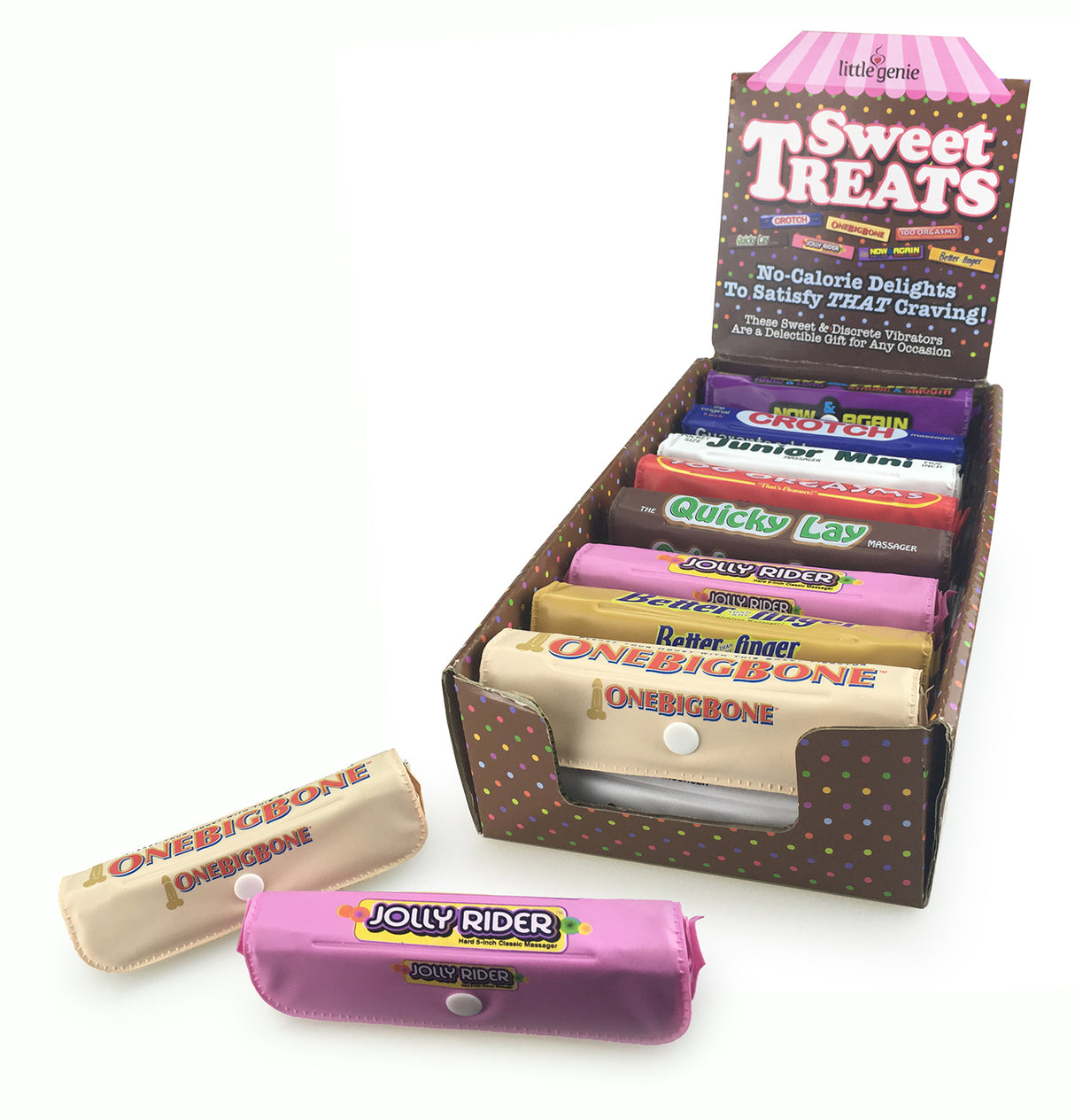 Little Genie 16-Count Candy Massager Display - LG-NV060