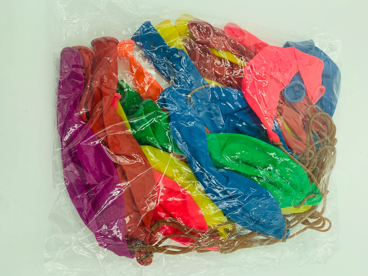 J.S. Marketing Punch Balloons — 20 Count Assorted Colors - JSM-BALL20PK