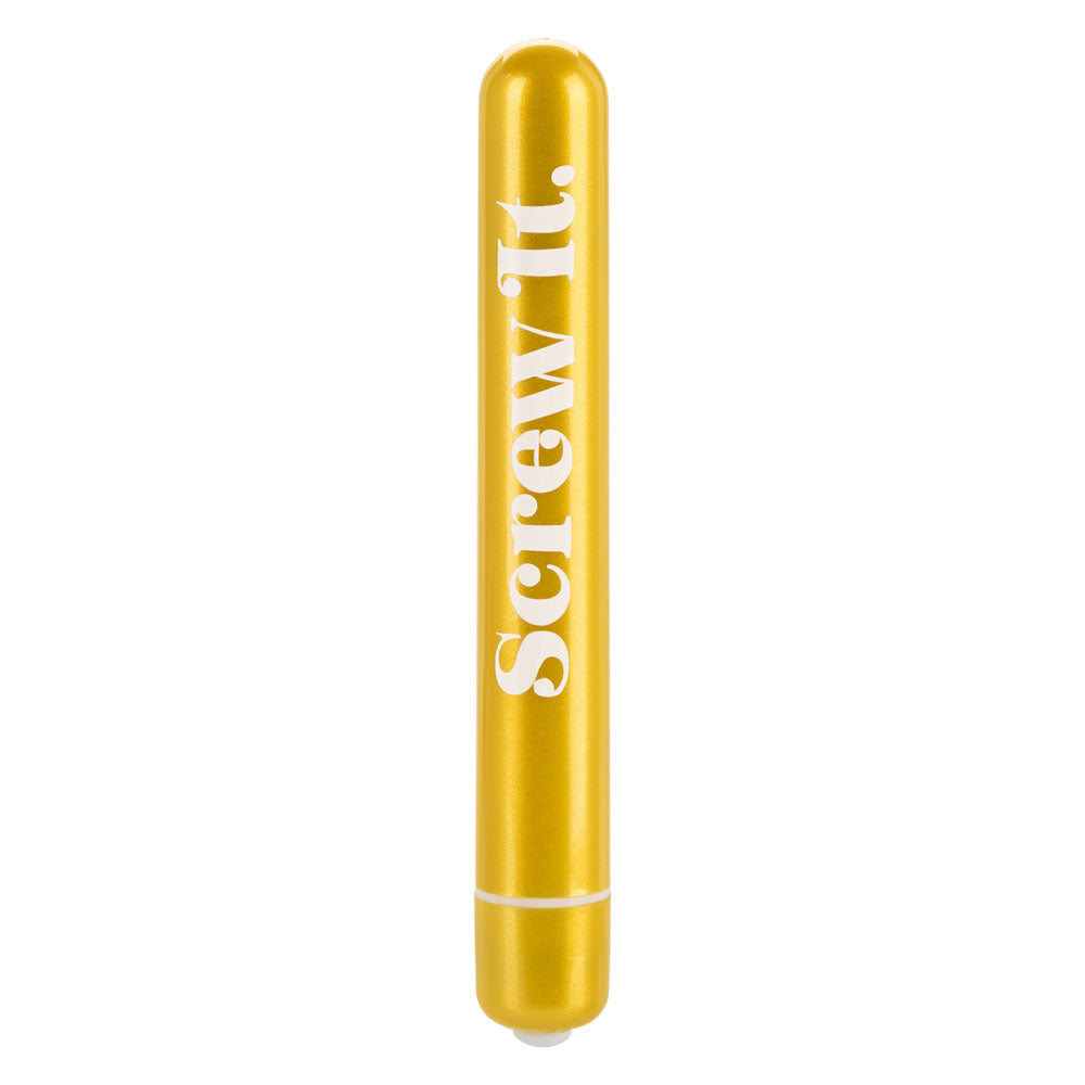 CalExotics Naughty Bits Screw It Mini Bullet Vibrator — 4-inch - SE4410163