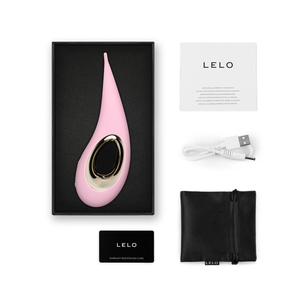 LELO DOT Elliptical Clitoral Stimulator — Pink - LELO-8892