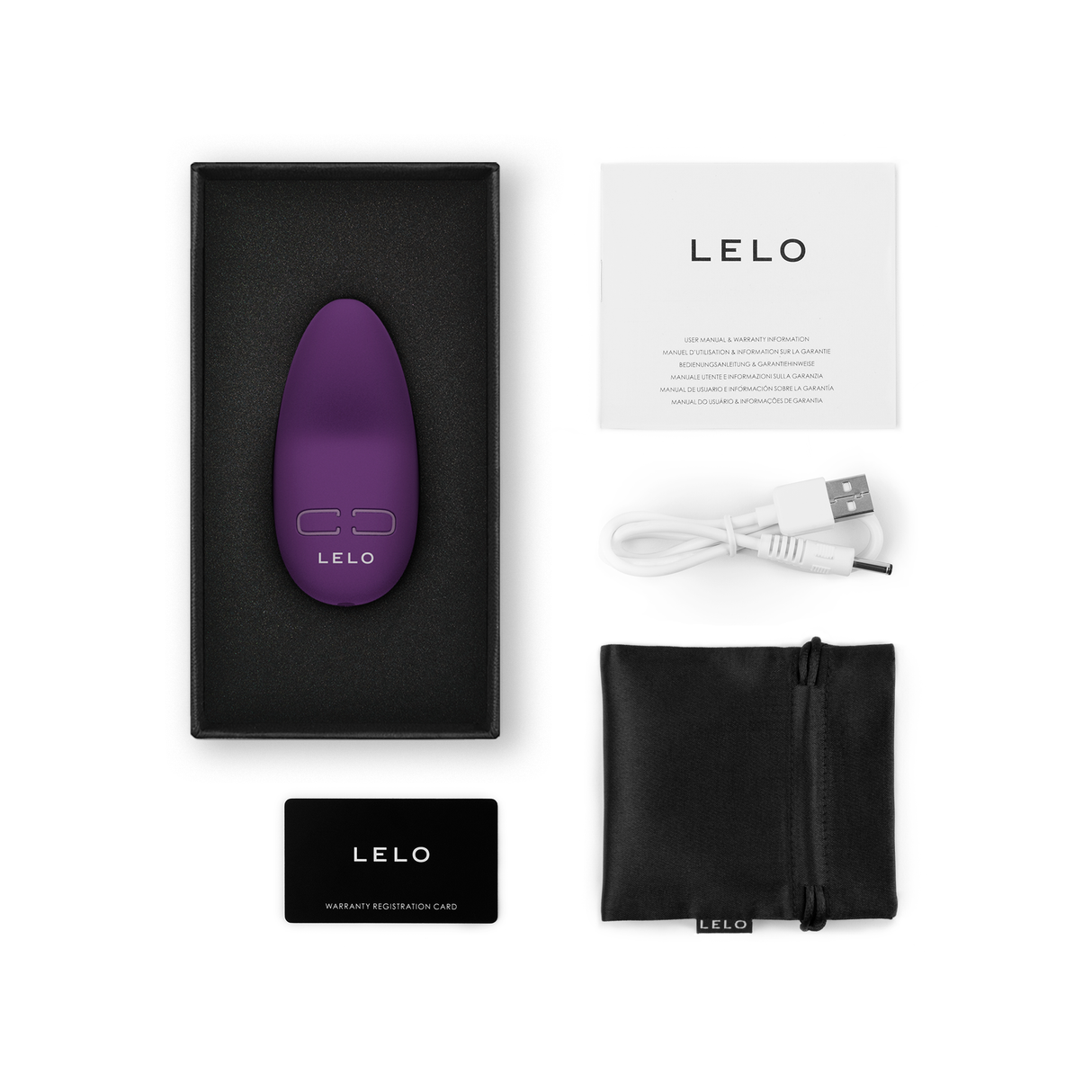 Lelo LILY 3 Personal Massager — Dark Plum, USB Rechargeable - LELO-9059