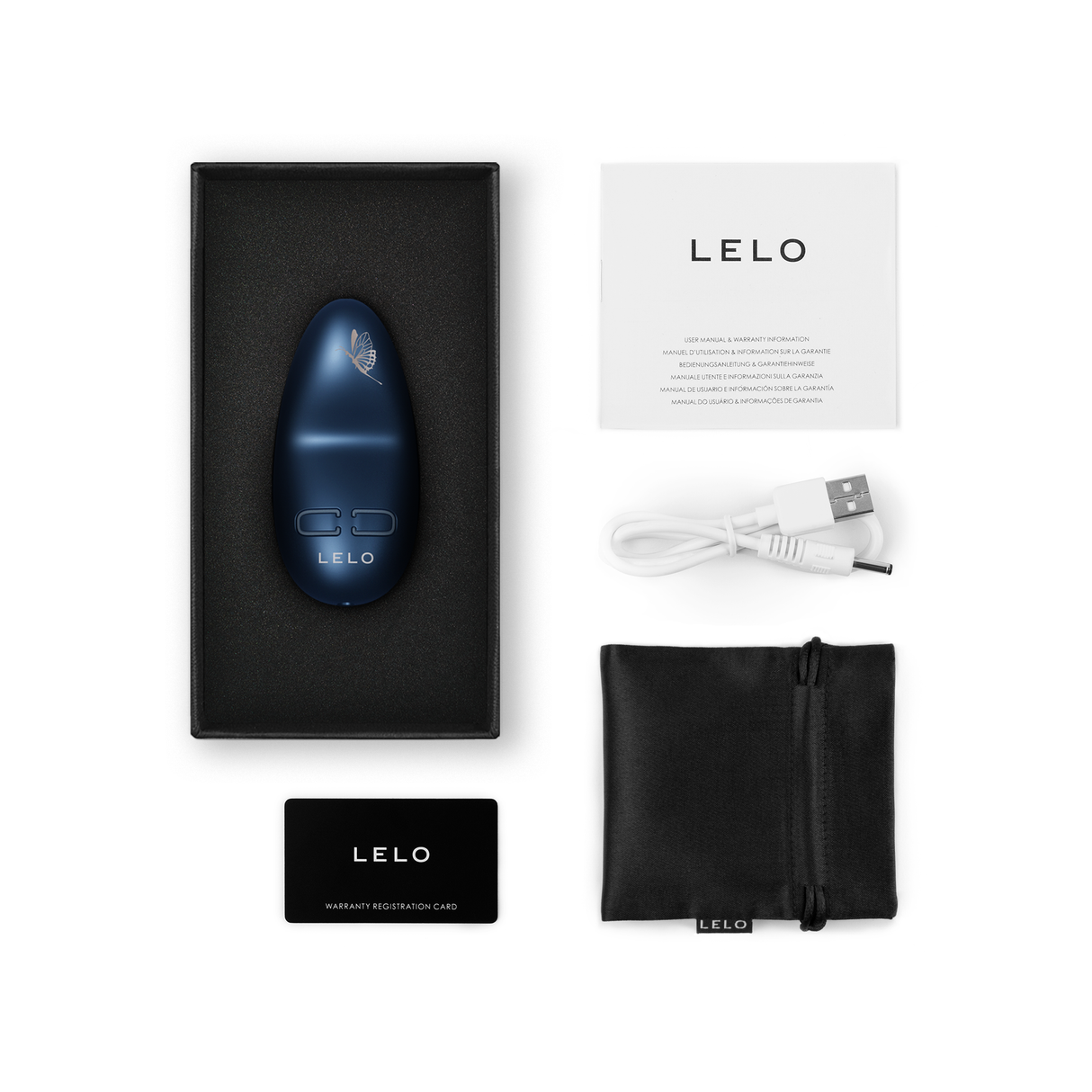 Lelo NEA 3 Personal Massager — Alien Blue, USB Rechargeable - LELO-9134