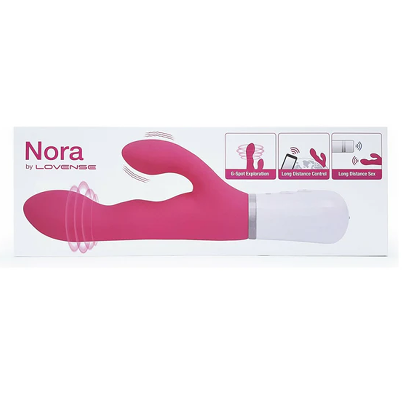 Lovense Nora Bluetooth Rabbit Vibrator — Pink - LS0723