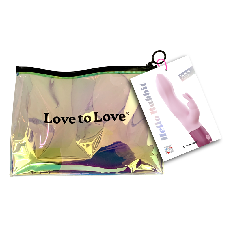 Love To Love Hello Rabbit Vibrator — Baby Pink, Dual-Motor USB Rechargeable - LV2213