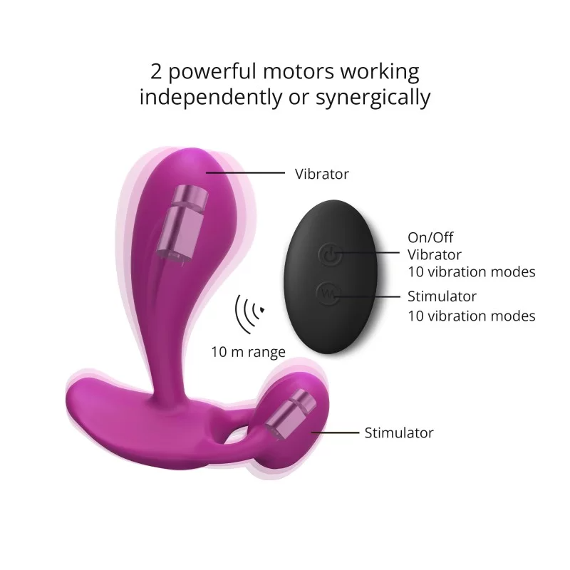 LOVE TO LOVE Witty Sweet Orchid — Remote-Control Vibrator, Waterproof - LV2985