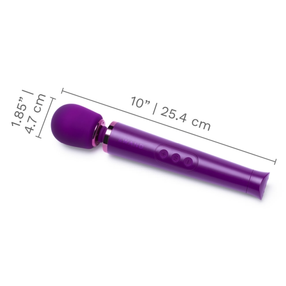 LE Wand Petite Rechargeable Wand Massager — Dark Cherry - LW0212
