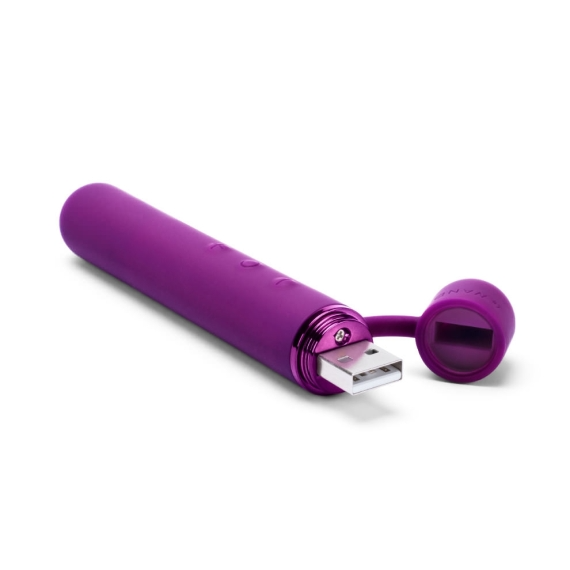 LE Wand Baton Slim Rechargeable Vibrator — Dark Cherry - LW0250