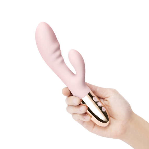 LE Wand Blend Rose Gold Dual-Stimulation Rabbit Vibrator - LW1461