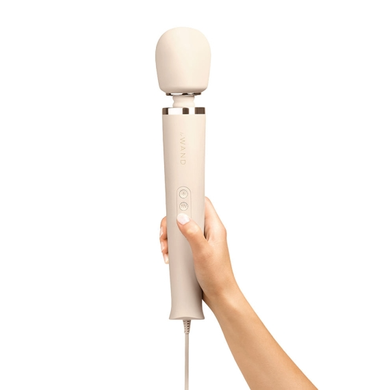 LE Wand Plug-In Vibrating Massager — Cream with 8-Foot Cord - LW7732