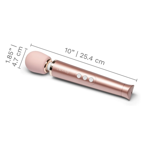 LE Wand Petite Rechargeable Wand Massager, Rose Gold - LW9752
