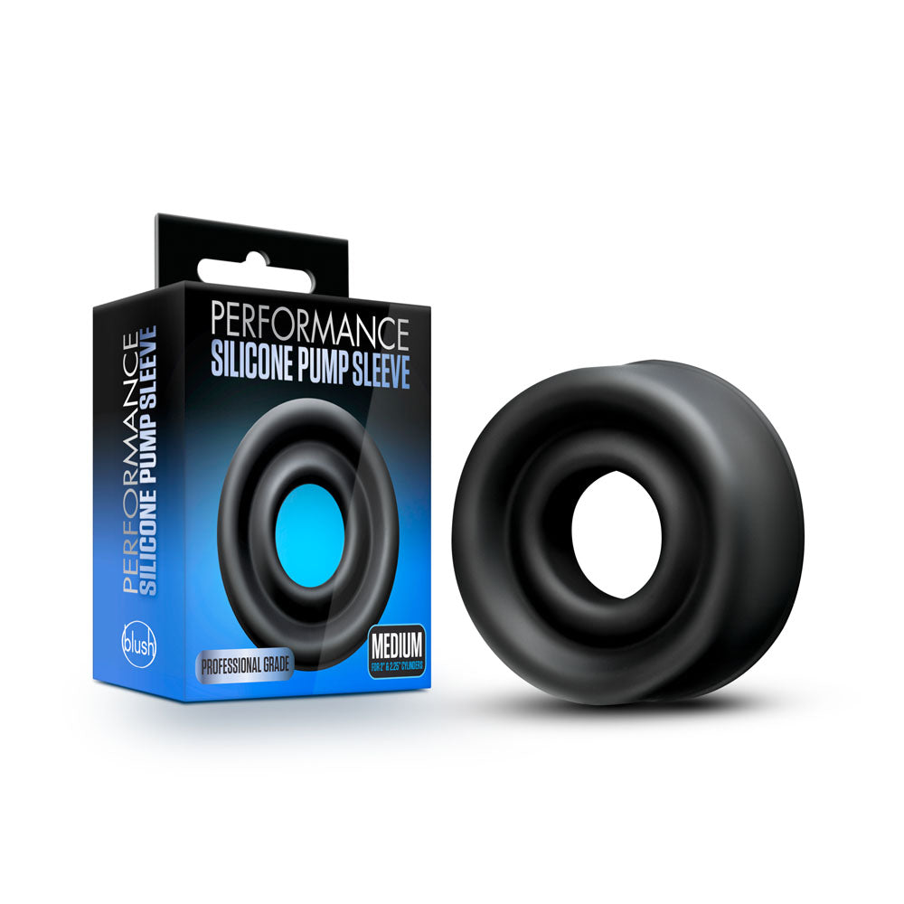 Blush Performance Silicone Pump Sleeve — Medium, Black - BL-010225