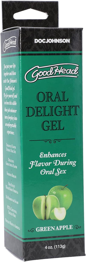 Good Head Oral Delight Gel 4 Oz - Green Apple by Doc Johnson