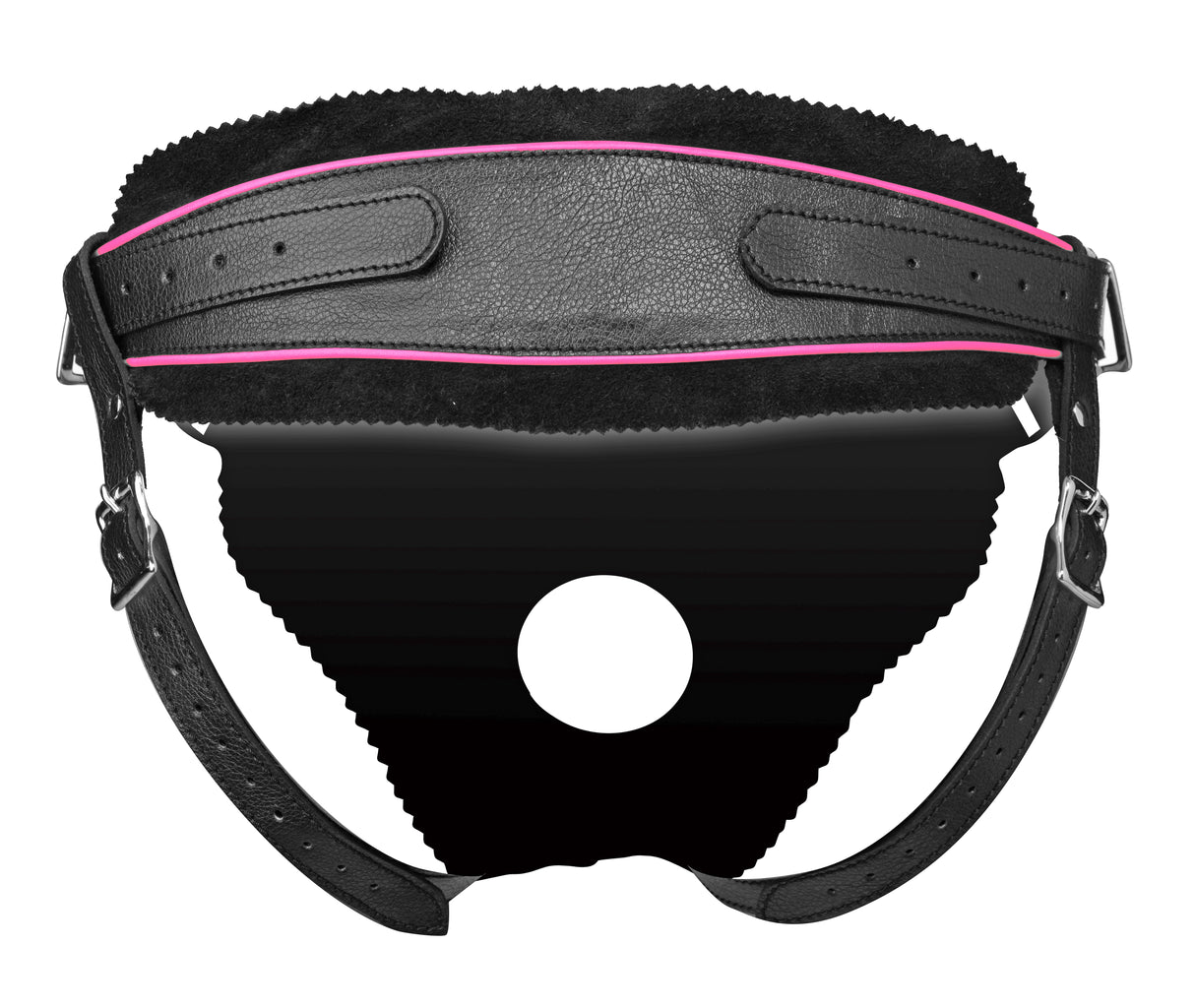 XR Brands Flamingo Low-Rise Strap-On Harness, Pink Accents - SU-AE570