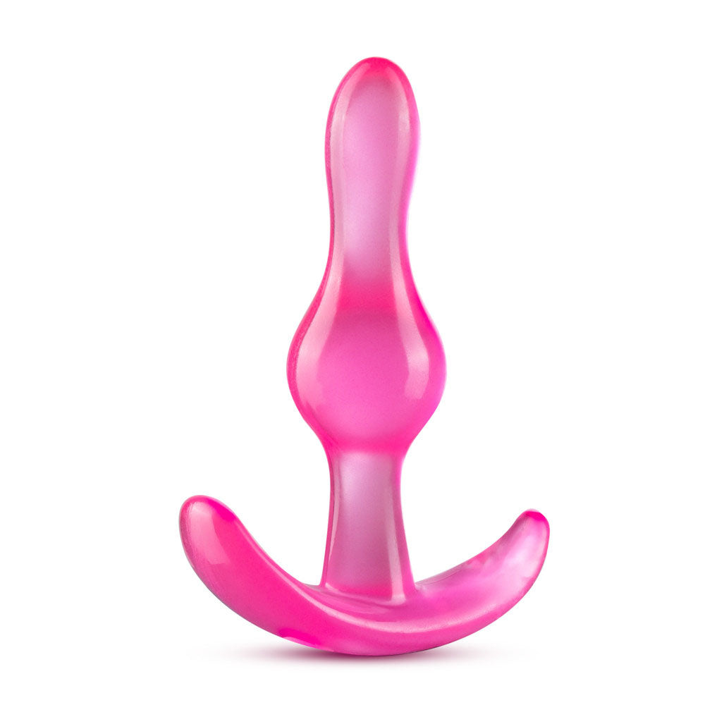 Blush B Yours Curvy Anal Plug — Pink, Non-Porous PVC - BL-24510