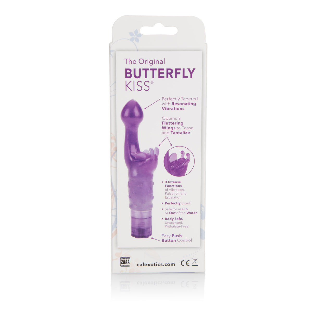 CalExotics Original Butterfly Kiss Clitoral Stimulator — Purple - SE0782143