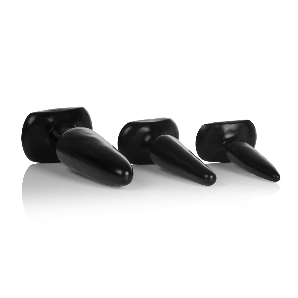 CalExotics Anal Trainer Kit — 3 PVC Tapered Plugs (S/M/L) - SE0410003