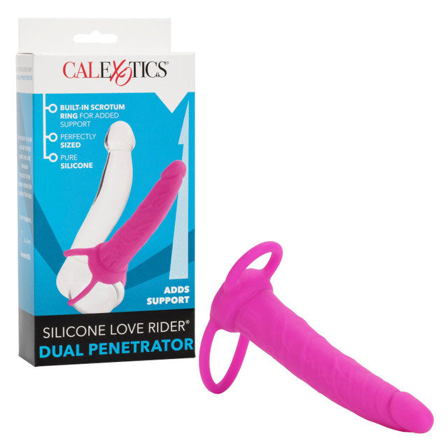 Silicone Love Rider Dual Penetrator - Pink