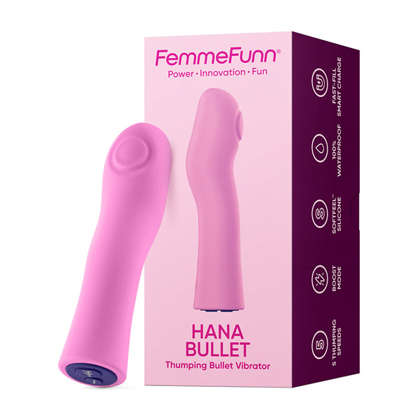 Hana Bullet Thumping Vibrator - Pink