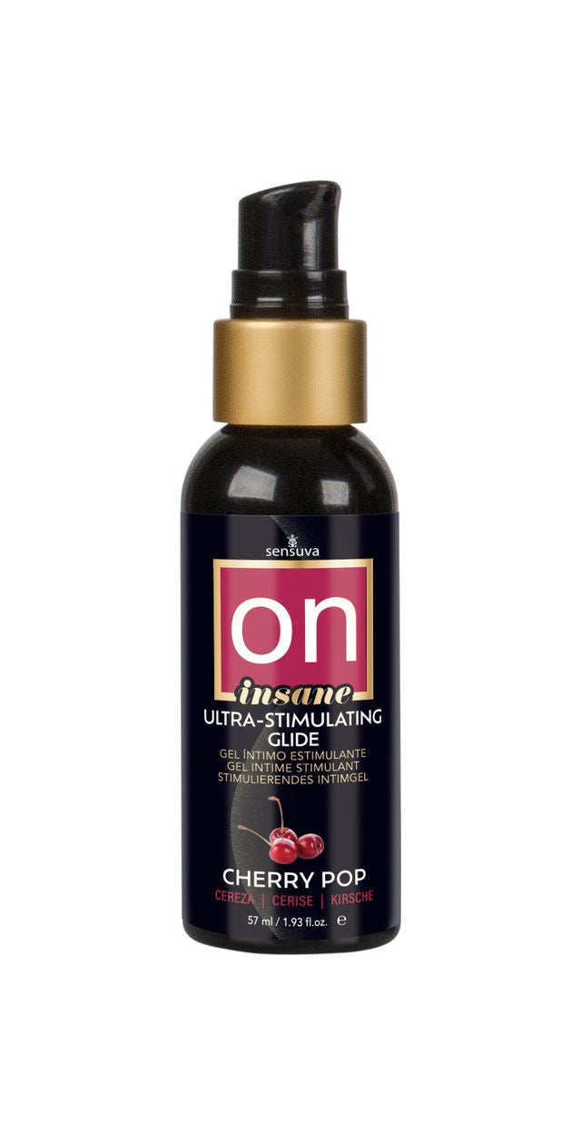 Sensuva On Insane Ultra‑Stimulating Glide — Cherry Pop (2 oz) - SEN-VL776-ML