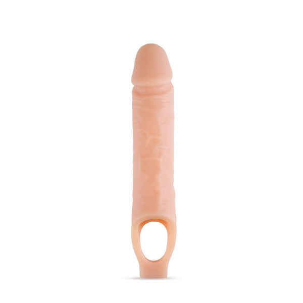 Blush Performance Plus 10 Inch Silicone Penis Extender Sheath - Vanilla - BL-22593