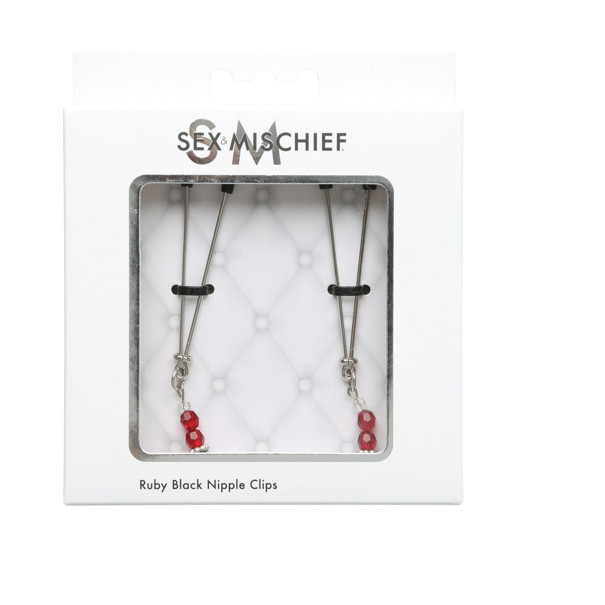 Sportsheets Sex and Mischief Ruby Black Nipple Clamps - SS510-82