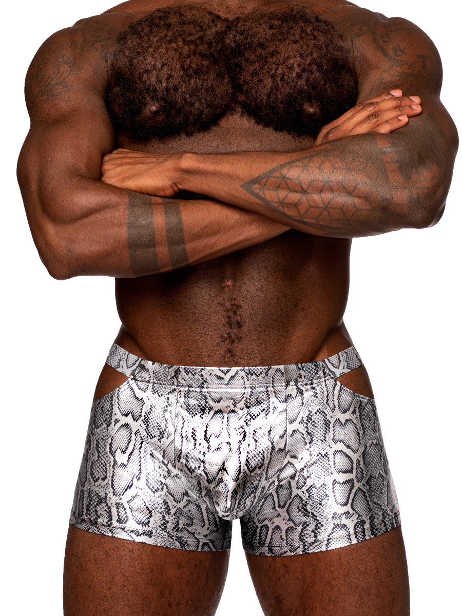 "s'naked Pouch Short - Large - Silver/black MP-153282SKLG"