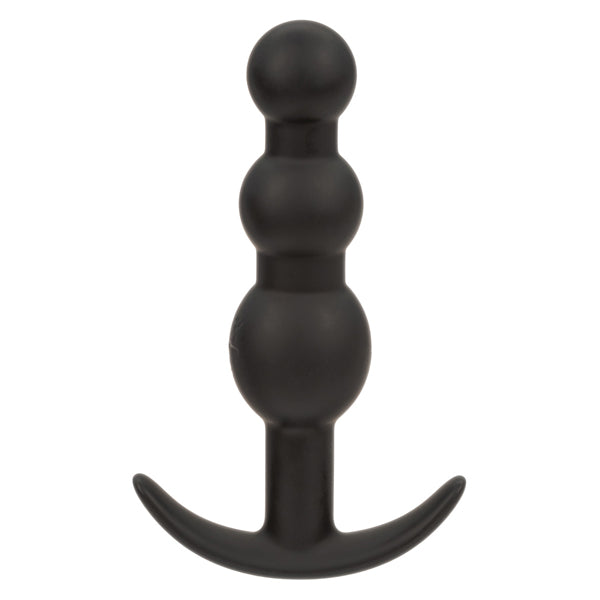 CalExotics Boundless Vibrating Beaded Plug, Black — 4.25in - SE2700532
