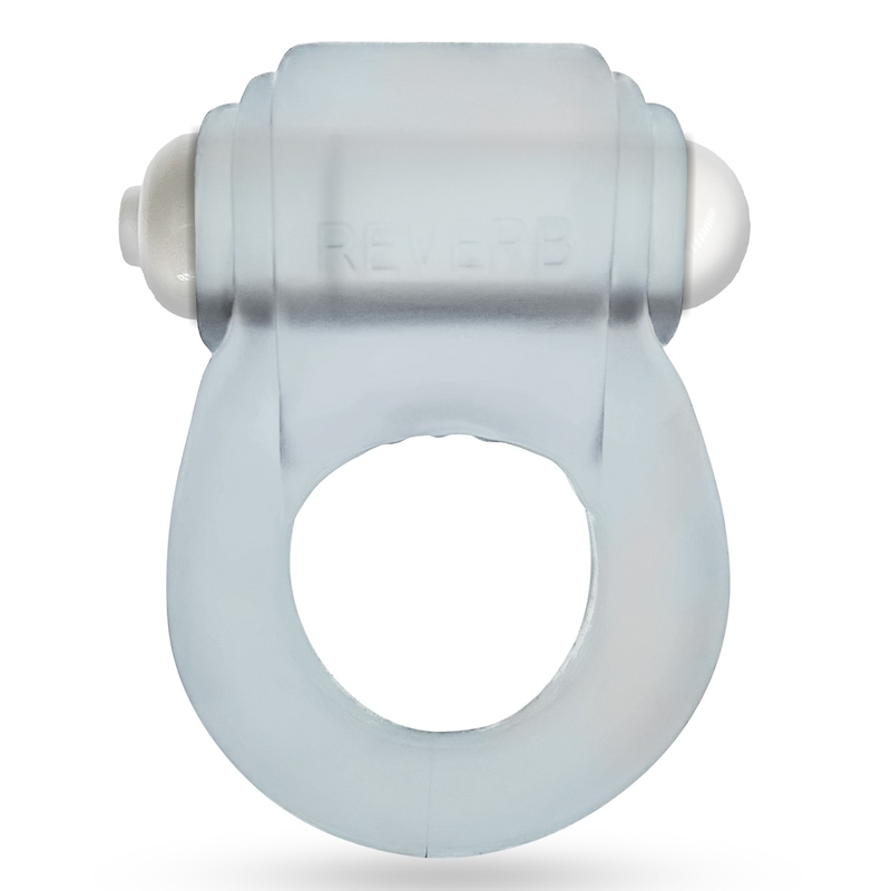 OXBALLS GlowDick LED Cockring — Clear Ice, Plus+SILICONE™ - OX-3095-CLRICE