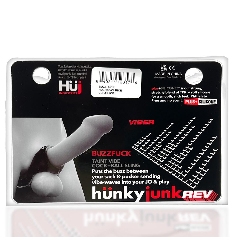 Hunkyjunk Taint Sling with Vibe — Teal Ice - HUJ3183