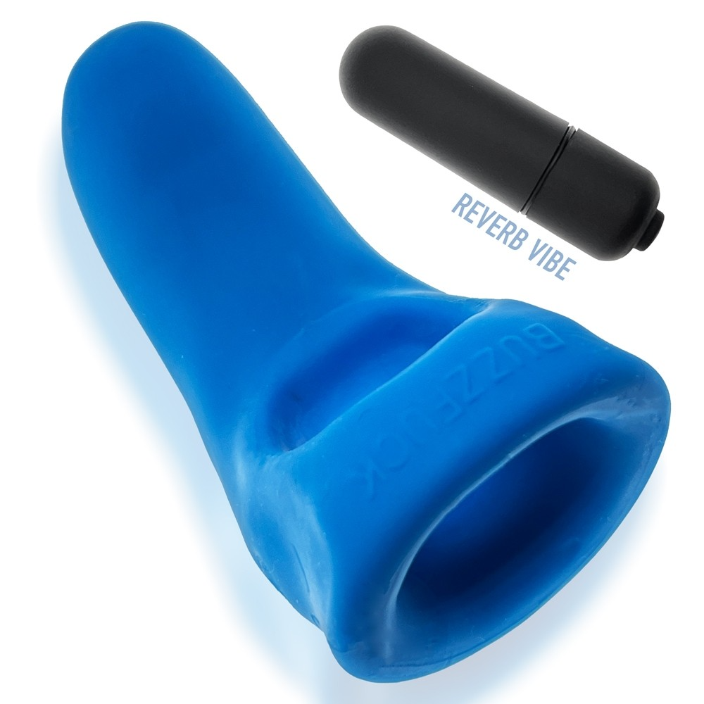 Hunkyjunk Taint Sling with Vibe — Teal Ice - HUJ3183